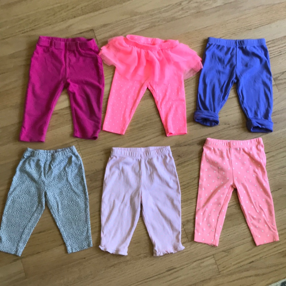 Carters pants lot of 6- size 6 months